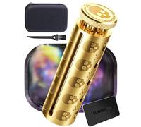 The Za Roller, Za Wheel Roller, 2024 New Pure Copper Joint Roller Machine, Solid Brass Roller, Use with 70 mm Papers, Elegant and Luxurious Tobacco Roller for Men and Women