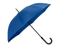 The Zeta Walking Umbrella - Navy | PU Leatherette Hook Handle | Auto Open | Fibr