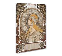 The Zodiac By Alphonse Mucha Canvas Wall Art Print 24x16 Inch
