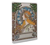 The Zodiac Vol.1 By Alphonse Mucha Canvas Print | Gallery Wrapped 30mm Frame Wall Art | 30x20 inches | Ready to Hang | Classic Picture | Living Room Bedroom Lounge Office