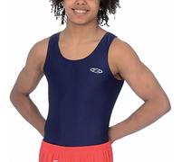 the zone Boy's sleeveless Nylon/Lycra Gymnastics Leotard Z119 (Navy, 32 (11-12 years))
