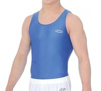 the zone Boy's sleeveless Nylon/Lycra Gymnastics Leotard Z119 (Royal, 32 (11-12 years))