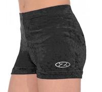 the zone Crushed Velour Gymnastics Dance Shorts Z106 (Black, 28 (7-8 years))