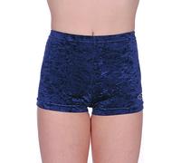 The Zone Crushed Velour Gymnastics Shorts 26 (5-6 Years) Navy