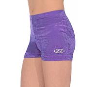 The Zone Crushed Velour Gymnastics Shorts 26 Purple