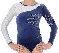 The Zone Eclipse Long Sleeved Gymnastics Leotard 26 Navy