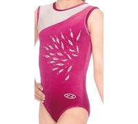 The Zone Eclipse Sleeveless Gymnastics Leotard 30 Cerise