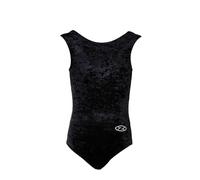 The Zone Z103SAL Sleeveless gymnastics leotard, Smooth Velour Black, size 36"