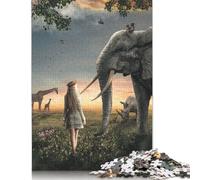 The Zoo Jigsaw Puzzles Puzzles for Adults Kids. 1000 Pieces Impossible Challenge Toy Educational Game Home Decoration for Adults& Kids Age 14 Years Up 1000pcs (40x28cm)