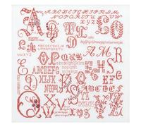Thea Gouverneur - Counted Cross Stitch Kit - Antique Character Sampler - Aida - 18 Count - Embroidery Kit for Adults - DMC Embroidery Threads and Other Cross Stitch Supplies Included - 2093A
