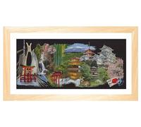 Thea Gouverneur - Counted Cross Stitch Kit - Japan Black - Aida Black - 18 Count - Embroidery Kit for Adults - DMC Embroidery Threads and Other Cross Stitch Supplies Included - 548.05