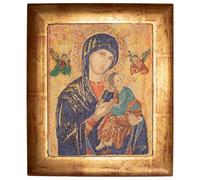 Thea Gouverneur - Counted Cross Stitch Kit - Our Lady of Perpetual Help - Aida - 18 Count - Embroidery Kit for Adults - DMC Embroidery Threads and Other Cross Stitch Supplies Included - 551A