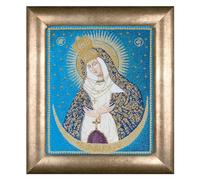 Thea Gouverneur - Counted Cross Stitch Kit - Our Lady of the Gate of Dawn - Aida - 18 count - Embroidery Kit for Adults - DMC Embroidery Threads and other Cross Stitch Supplies Included - 530A