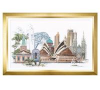 Thea Gouverneur Cross Stitch Kit, Fabric, Multi-Colour, 79x50cm