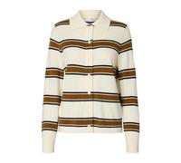 Thea Ls Knit Button Collar Neck - female - Selected Femme - Cardigans - Beige - M - Knitwear M