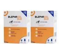 Thea Pharma Blephasol Duo Eyelid Hygiene Solution Eye Pack 2 x 100ml & 100 Pads