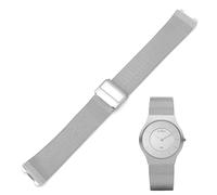 THEAGE 20mm Spring Bar Stainless Steel Watch Band Replacement for Skagen 233L Series Milanese Mesh Straps (Sliver)