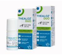 Thealoz Duo Eye Drops - Rapid & Long-Lasting Relief for Dry, Tired & Sore Eyes | Gentle, Preservative-Free Formula | Suitable for Contact Lens Wearers | Pack of 2 x 10ml (600 Drops)