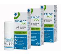 Thealoz Duo Eye Drops - Rapid & Long-Lasting Relief for Dry, Tired & Sore Eyes | Gentle, Preservative-Free Formula | Suitable for Contact Lens Wearers | Pack of 3 x 10ml (900 Drops)