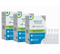 Thealoz Duo Gel, Dry Eye Relief, Preservative-Free, 90 Doses | Single dose units, triple-action with added carbomer gel, ideal for overnight relief
