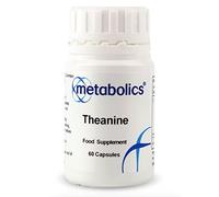 Theanine - 60 Vegan Capsules | 200mg L-Theanine per Capsule | Supports Relaxation, Stress Relief & Cognitive Function | Non-Drowsy Formula | UK Made | Metabolics