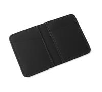 TheAntiq Black Leather Bi-Fold Wallet - Slim Credit Card Case Holder and Cash Organizer Wallet, Stylish Bi Fold Wallet with Leather Card Holder Black Minimalist Wallet Credit Card Holder 4 x 3 inches