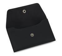 TheAntiq Leather Currency Pouch Dollar Bills Organiser Handmade Travel Wallet Utility Money Pouch Cash Currency Envelope- Black