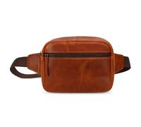 TheAntiq Leather Fanny Pack Crossbody Bag (8x5x3) - Multi-Pocket Waist Bag with Adjustable Strap for Travel & Daily Use, Tan, 8 x 5 x 3 Inches, Fanny Pack Corss Body Bag Tan