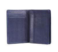 TheAntiq Premium Leather Card Wallet, RFID Blocking Expandable Business Card Case, Bifold Card Holder for Men and Women, Men's Purse, Wallet for Men, Blue, Business Card Wallet