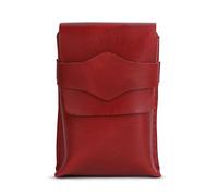 TheAntiq Red Leather Playing Card Case 1 Deck - Handmade Full-Grain Leather Playing Cards Storage Box - Game Playing Card Box Case Fits Poker & Bridge Size Cards, Game Card Playingcard Holder Case