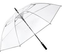 Theaque 62 Inch Clear Golf Umbrella Transparent Auto Open Large Stick Umbrella Oversized Umbrella Windproof Waterproof with Sleeve for Women Men
