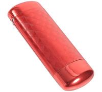 Theaque Sunglasses Case Aluminum Hard Shell Metal Spectacles Box Eyeglasses Case for Women & Men (Red)