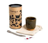 THEARG Changüi Yerba Mate Gourd with Bombilla - Handmade Sustainable Argentine Mate Cup Made from Recycled Yerba Mate Fibers | Eco Friendly Artisan Mate Set