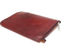 THEARG Yerba Mate Dispenser Bags, Handmade Artisanal Leather made, Compact Portable With Zipper, Travel Friendly Design, Versatile Container, From Argentina - 8.6 inche (Brown)
