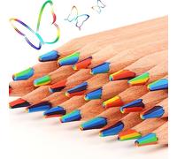 ThEast 10 Piece Rainbow Coloured Pencils, 7 Color in 1 Pencils for Kids, Assorted Colours for Drawing Colouring Sketching Pencils Bulk, Pre-sharpened