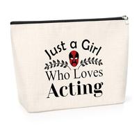 Theater Gifts for Women Makeup Bag Theatre Lover Gifts Acting Gift for Women Theatre Drama Gift Drama Student Graduation Gift Appreciation Presents for Drama Teacher Makeup Travel Pouch
