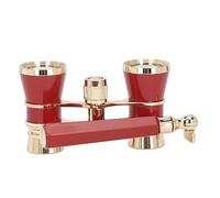 Theater Goggles Mini Binoculars, Opera Glasses Binoculars 3X25 Aluminum Alloy Chain Wearable for Art Performances (Red)