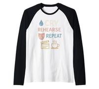 Theater Kid Drama Club Musical Theater Nerd Gift Raglan Baseball Tee