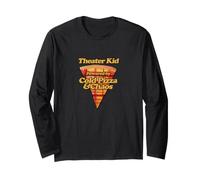 Theater Kid Powered by Cold Pizza and Chaos Plaid Long Sleeve T-Shirt