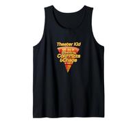 Theater Kid Powered by Cold Pizza and Chaos Plaid Tank Top