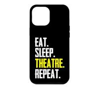 Theater Lover - Eat Sleep Theatre Repeat Funny Actor Stage Case for iPhone 12 Pro Max