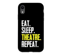 Theater Lover - Eat Sleep Theatre Repeat Funny Actor Stage Case for iPhone XR