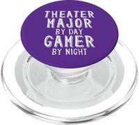 Theater Major By Day Gamer By Night Acting Class Student PopSockets PopGrip for MagSafe