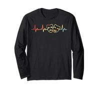 Theater Nerd Heartbeat Drama Rehearsal Musical Theatre Geek Long Sleeve T-Shirt