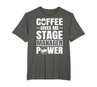 Theater Stage Manager Tech Week T-Shirt, Men's Big and Tall, Asphalt Grey, 3X Tall