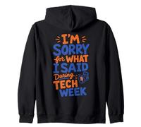 Theater Tech Crew Stagehand Tech Week Zip Hoodie