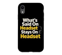 Theater Tech Headset Stage Manager Case for iPhone XR