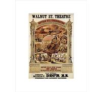 THEATRE BUFFALO BILL CODY WILD WEST LEGEND ICONAD VINTAGE FRAMED PRINT B12X1278