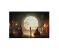 Theatre D'opera Spatial Poster AI Art Wallpaper AI Generated Art Poster-gigapixel-scale-2x - 副本 Posters Art Print Wall Photo Paint Poster Hanging Picture Family Decor 16x24inch(40x60cm)