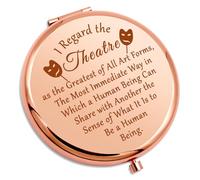 Theatre Drama Gifts for Women Mask Compact Makeup Mirror Theater Gifts for Actors Performer Friend Theater Lover Theatrical Drama Student Graduation Birthday Present Comedy Folding Makeup Mirror